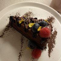 Chocolate cake   at MUDRA Plant Based  in Madrid
