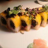 Sushi roll mango at MUDRA Plant Based  in Madrid