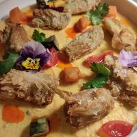 Artichokes, you must try it no question at MUDRA Plant Based  in Madrid