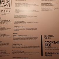 Menu at MUDRA Plant Based  in Madrid