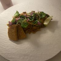 Pad thai tempeh  at MUDRA Plant Based  in Madrid