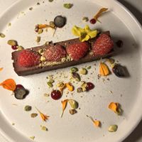Decadent dessert   at MUDRA Plant Based  in Madrid