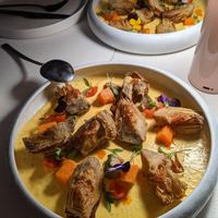 artichokes at MUDRA Plant Based  in Madrid