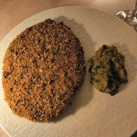 Schnitzel at MUDRA Plant Based  in Madrid