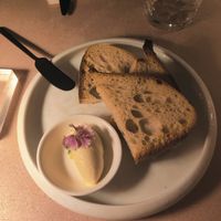 Bread and butter at MUDRA Plant Based  in Madrid