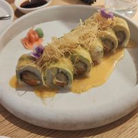 Dragon roll at MUDRA Plant Based  in Madrid