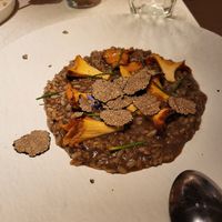 Mushroom and truffle risotto -recommended at MUDRA Plant Based  in Madrid