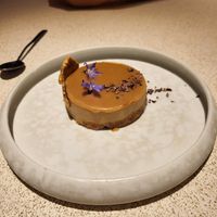 Gluten free cheesecake - Very tasty, but not really similar to a cheesecake, but more like a high-quality roux cake at MUDRA Plant Based  in Madrid