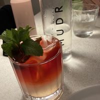 Hibiscus lemonade & lemon ginger lemonadee  at MUDRA Plant Based  in Madrid