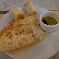 Complimentary bread and olive oil at BRERA in Las Vegas