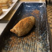 Mushroom croquette  at Amberes The Vegetarian Wine And Cocktail Bar in Valencia