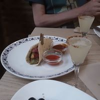 Mini chicken taco at Amberes The Vegetarian Wine And Cocktail Bar in Valencia