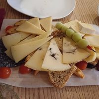 Cheese board at Amberes The Vegetarian Wine And Cocktail Bar in Valencia