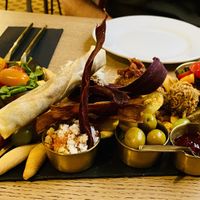 Have a starter! 🤩🤩🤩🤩🤩  at Amberes The Vegetarian Wine And Cocktail Bar in Valencia