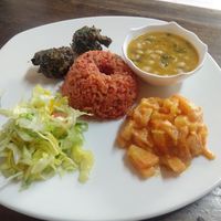 Meal of the day main plate at Allullas Vegetariano - Centro in Pasto