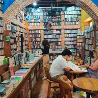 Bookstore & café at Ábaco in Cartagena