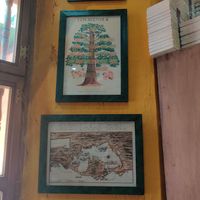 Artwork at Ábaco in Cartagena