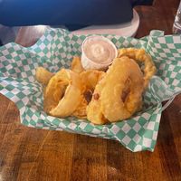 Gluten free onion rings!  at The Wild Hare in Stillwater