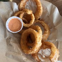 Onion rings and fry sauce   at The Wild Hare in Stillwater
