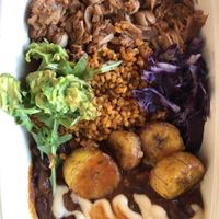 Ndambe mixed plate   at Fulani - Afro Caribbean Street Food in Oslo