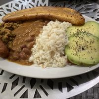 Bandeja paisa  at Las Veganas in Medellin