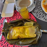 Tamal tolimense  #Veganuary at Las Veganas in Medellin