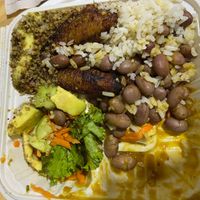 some sort of bean dish at Las Veganas in Medellin