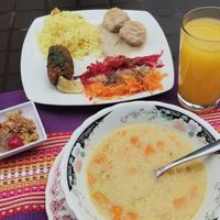 The daily menu :) at Las Veganas in Medellin