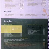 Menu 2 at Las Veganas in Medellin