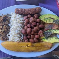 Bandeja Paisa (28.000 COP) - 4.5/5 at Las Veganas in Medellin