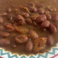 Bean soup  at Las Veganas in Medellin