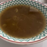 Potatoes soup  at Las Veganas in Medellin