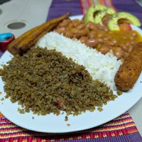 Bandeja paisa! at Las Veganas in Medellin