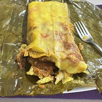 Tamale (local version)  at Las Veganas in Medellin
