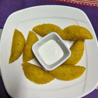 Empanadillas at Las Veganas in Medellin