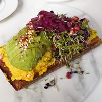 Savory Waffle at Oslo Raw Frogner in Oslo