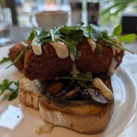 Croquettes & shrooms at TEDS in Rotterdam