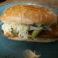 local sandwich at Jivamukti Canteen in Berlin