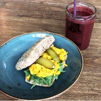 “Scrambled soy Egg” at Jivamukti Canteen in Berlin