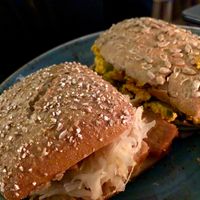 'burgers' at Jivamukti Canteen in Berlin