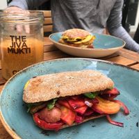 Holy Veggie sandwich at Jivamukti Canteen in Berlin