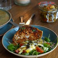 Quiche at Jivamukti Canteen in Berlin