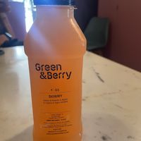 Pressed juice  at Green&Berry Corner in Barcelona