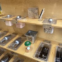 Container w/Scan Tag and Vegan Gummy Worms  at Ethikli in Long Beach