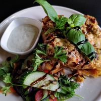 Lasagne at Skansberget Café  in Uddevalla