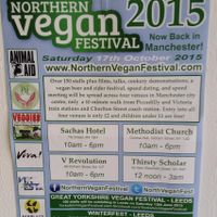 Poster at Veggie Lounge in Wolverhampton