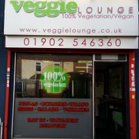 Outside at Veggie Lounge in Wolverhampton