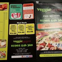 Menu1 at Veggie Lounge in Wolverhampton