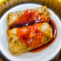 Vegan sweet and sour pork rolls at Shan Vege Dimsum 膳济素食点心楼 in Johor Bahru