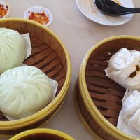 Vegetable and satay pau at Shan Vege Dimsum 膳济素食点心楼 in Johor Bahru